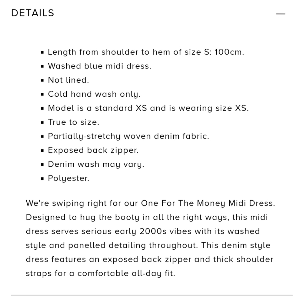 denim midi dress - Picture 6 of 6